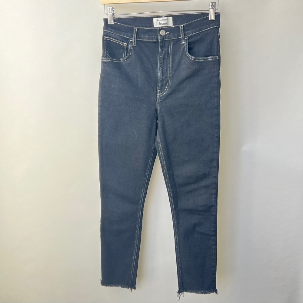 Reformation Highrise Skinny jeans, Black, Size 28 J53